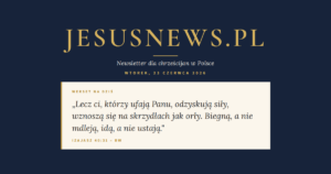 JesusNews.pl — Słowo na dziś, Wtorek 23 czerwca 2026 — Izajasz 40:31 BW (v6 centered)