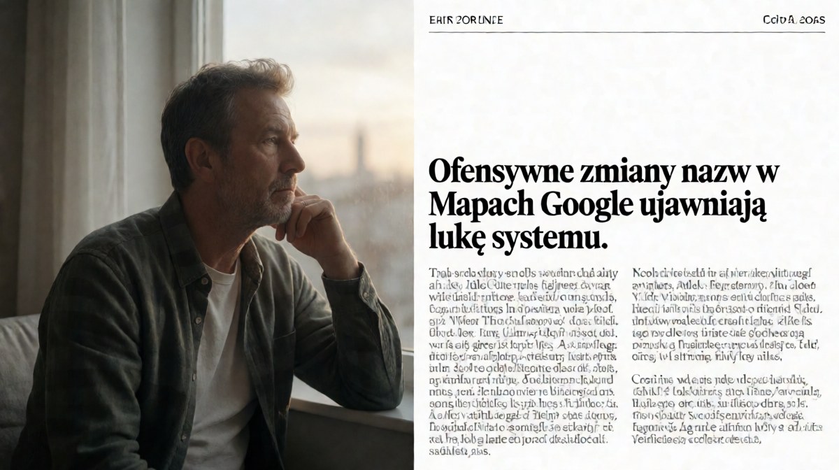 Ofensywne zmiany nazw w Mapach Google ujawniają lukę systemu