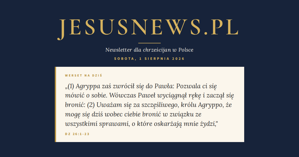Słowo na dziś — Sobota, 1 sierpnia 2026
