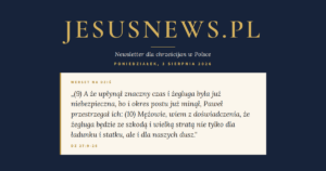 JesusNews.pl — Słowo na dziś, Poniedziałek, 3 sierpnia 2026: Dz 27:9-26