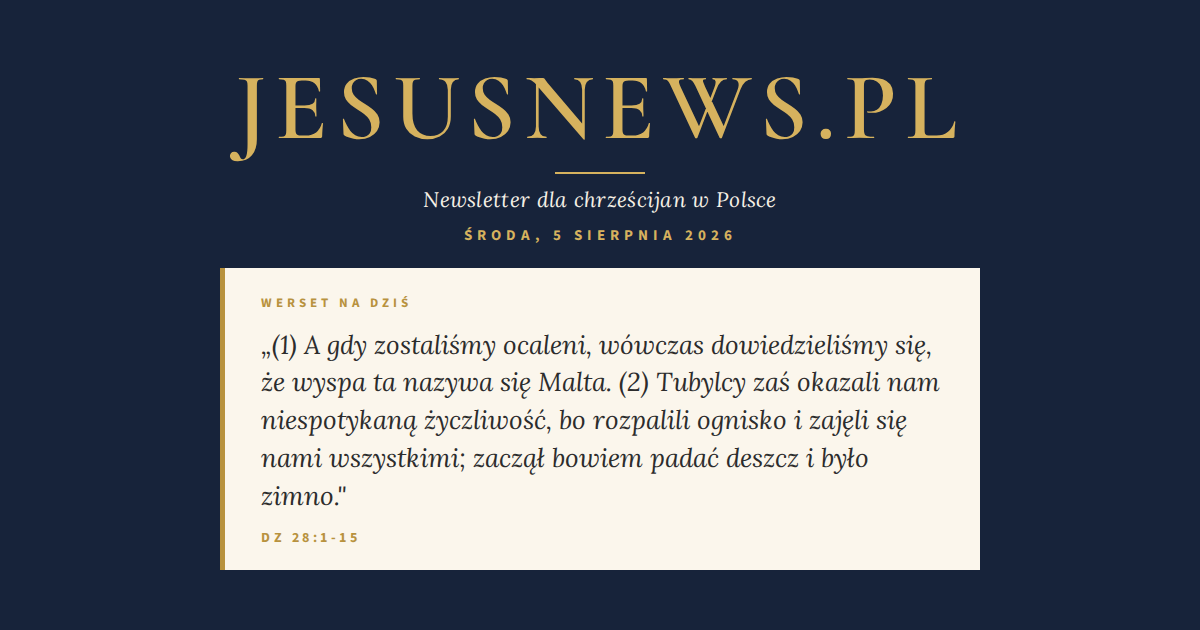 Słowo na dziś — Środa, 5 sierpnia 2026