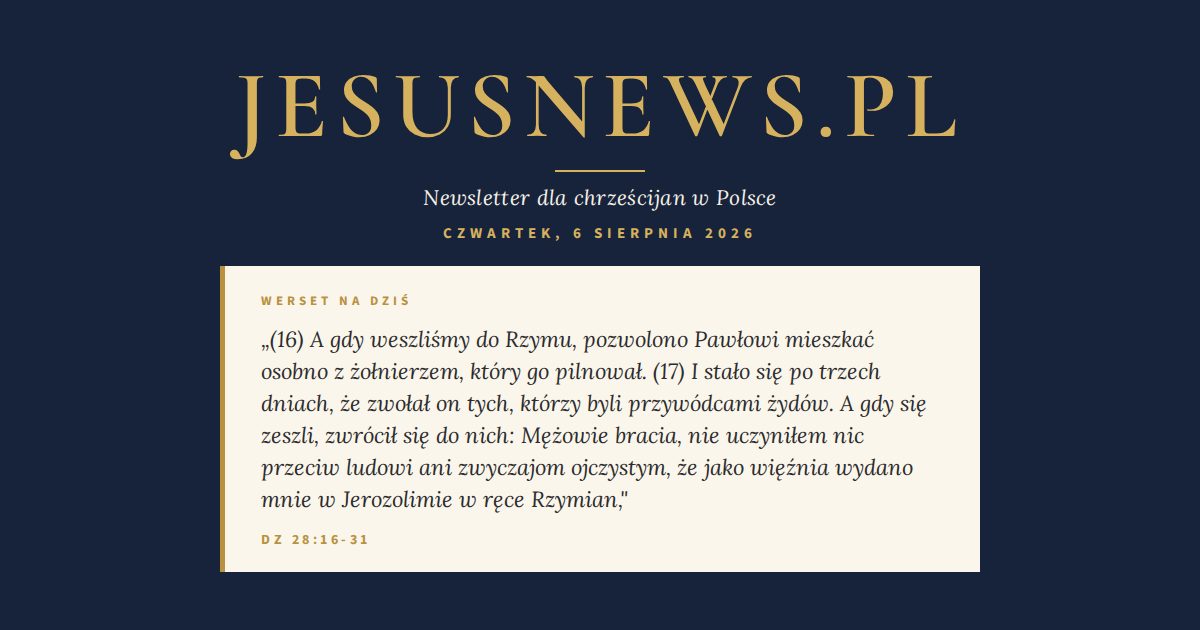 Słowo na dziś — Czwartek, 6 sierpnia 2026