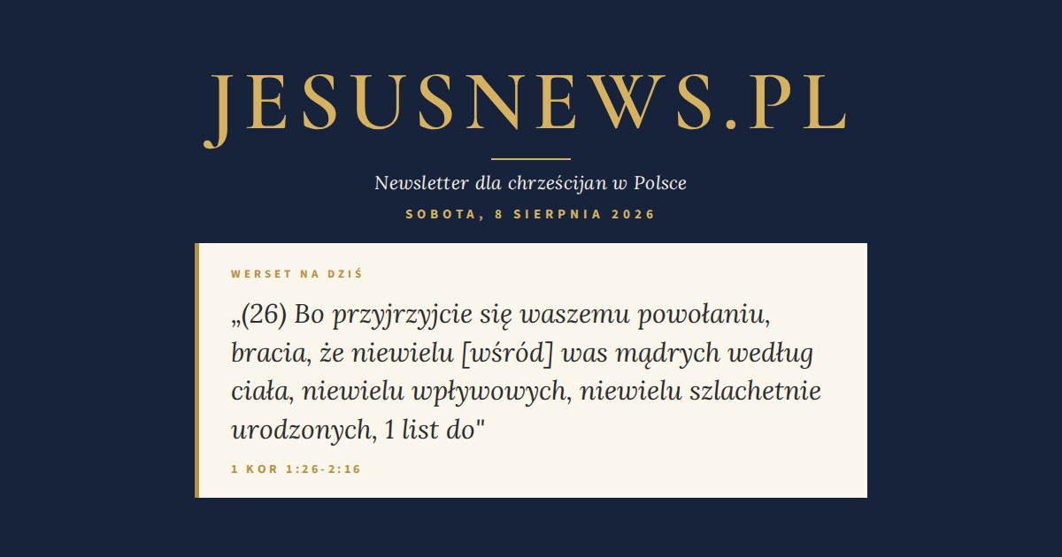 Słowo na dziś — Sobota, 8 sierpnia 2026