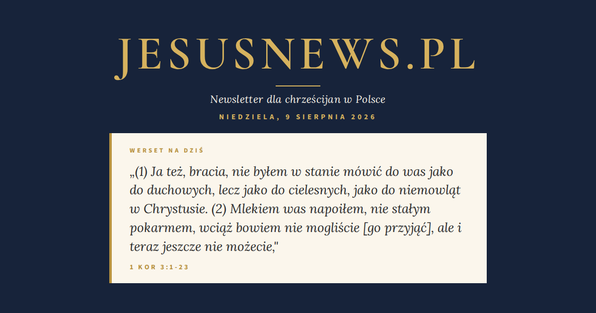 Słowo na dziś — Niedziela, 9 sierpnia 2026