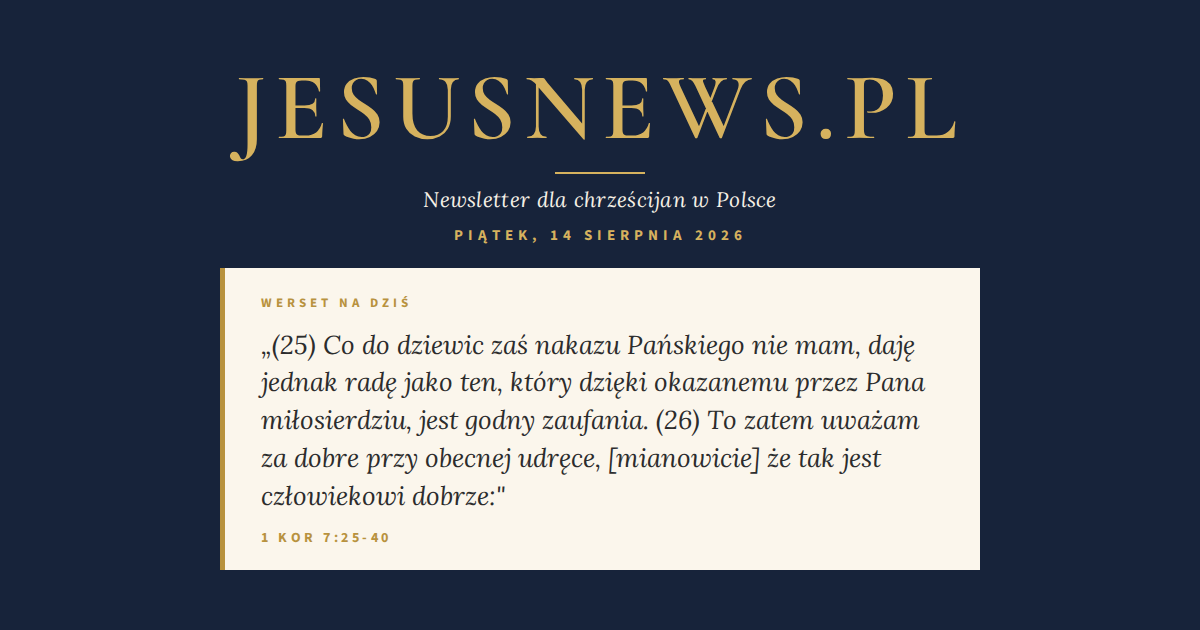 Słowo na dziś — Piątek, 14 sierpnia 2026