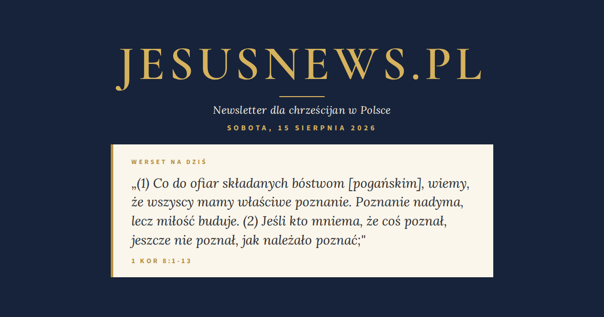 Słowo na dziś — Sobota, 15 sierpnia 2026