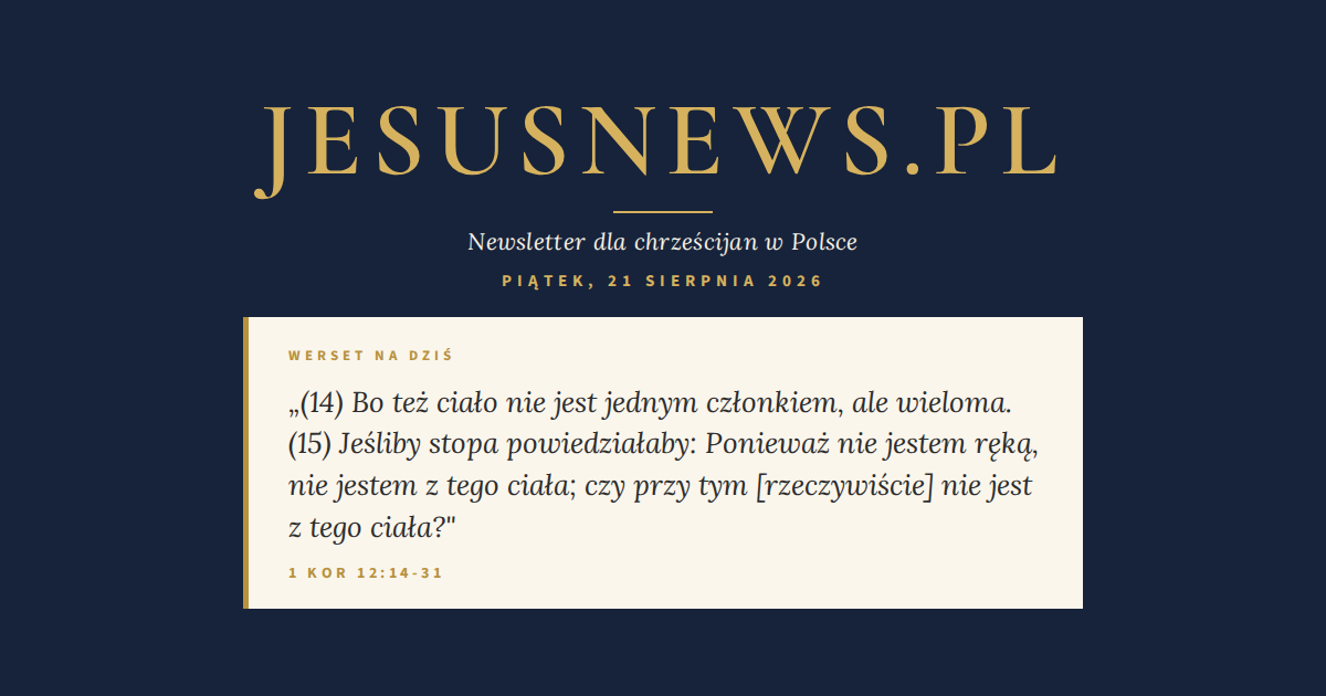 Słowo na dziś — Piątek, 21 sierpnia 2026