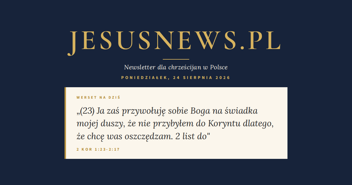 Słowo na dziś — Poniedziałek, 24 sierpnia 2026