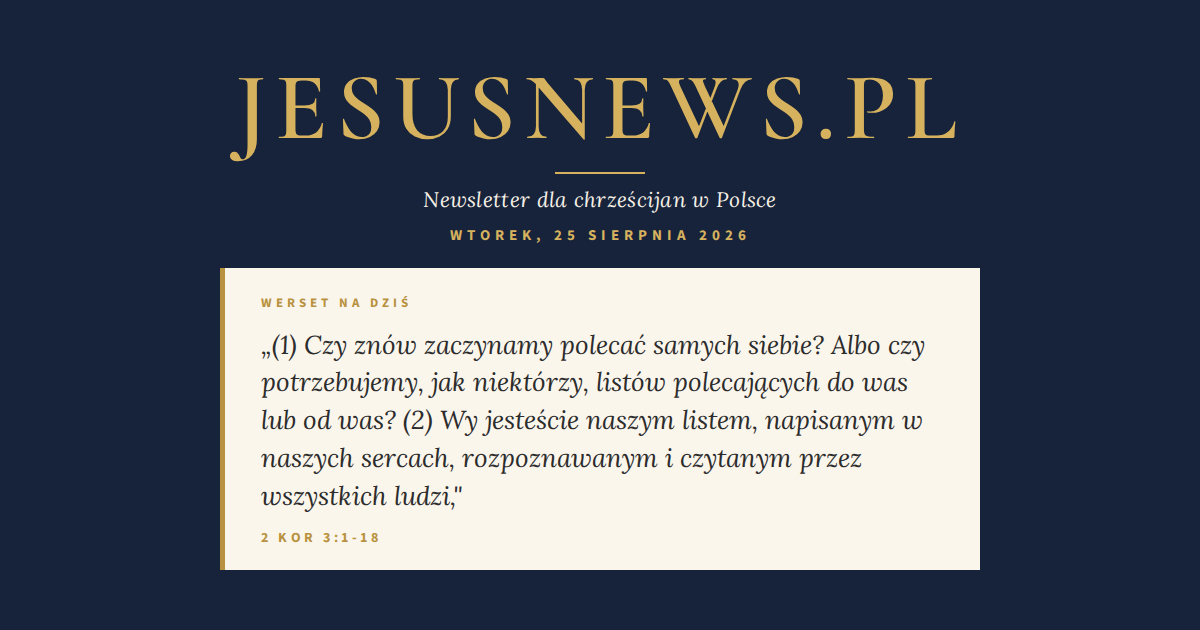 Słowo na dziś — Wtorek, 25 sierpnia 2026