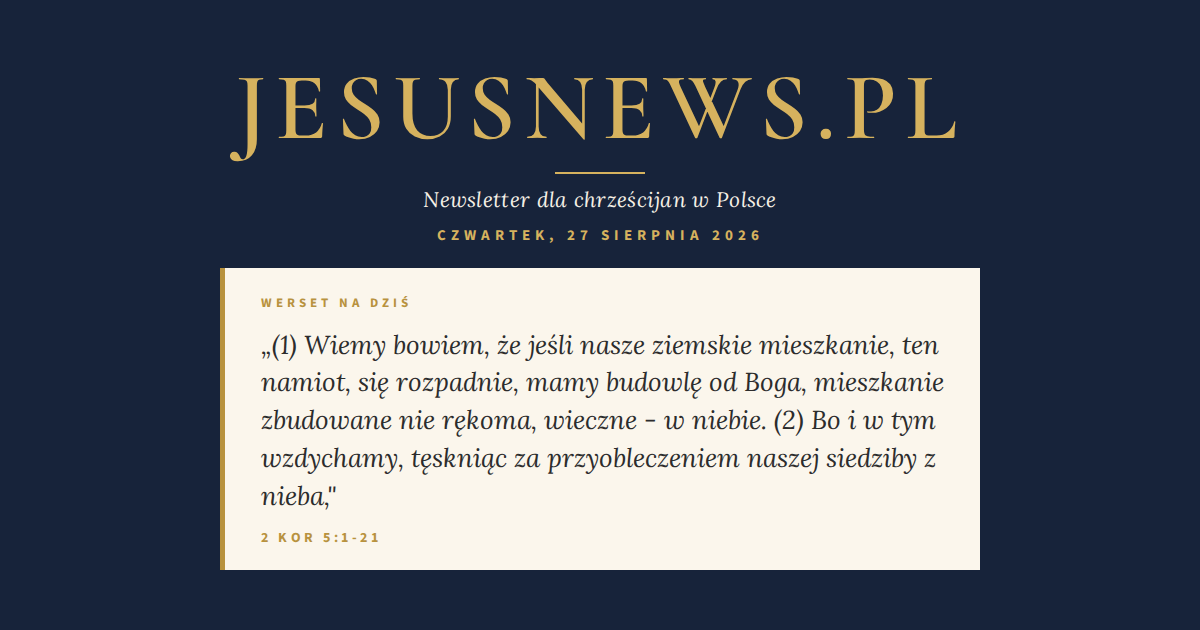 Słowo na dziś — Czwartek, 27 sierpnia 2026