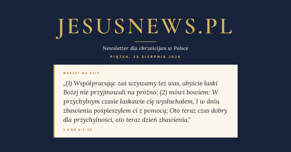 Słowo na dziś — Piątek, 28 sierpnia 2026