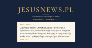 JesusNews.pl — Werset dnia: 2 Kor 1:1-22
