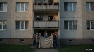 Sąsiedzi uratowali dziecko spadające z balkonu w Łomży