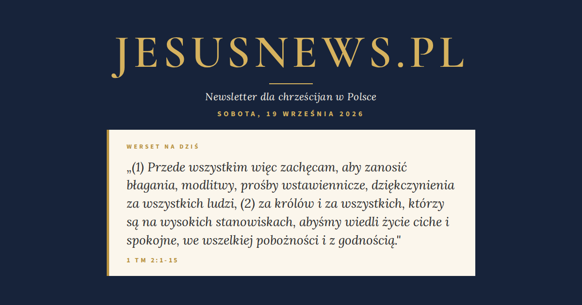 Słowo na dziś — Sobota, 19 września 2026