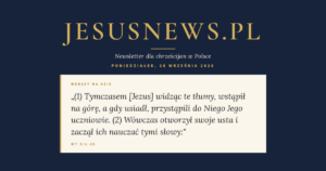 JesusNews.pl — Słowo na dziś, Poniedziałek, 28 września 2026: Mt 5:1-20