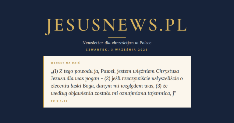 JesusNews.pl — Werset dnia: Ef 3:1-21