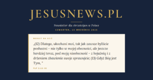 JesusNews.pl — Werset dnia: Flp 2:12-30