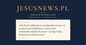 JesusNews.pl — Werset dnia: Kol 1:24-2:7