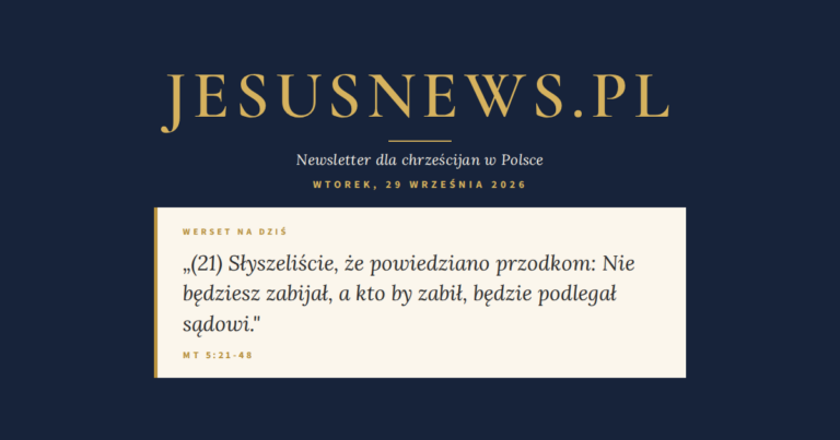 JesusNews.pl — Werset dnia: Mt 5:21-48