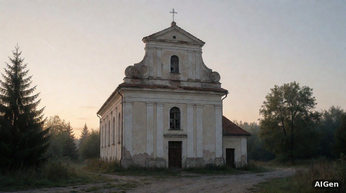 Sala sądowa w Teksasie podczas rozprawy, drewniane ławki i flaga amerykańska