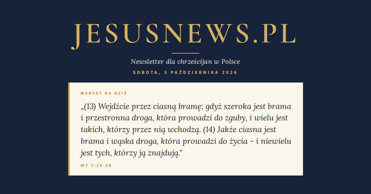 Słowo na dziś — Sobota, 3 października 2026