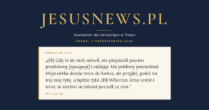 JesusNews.pl — Słowo na dziś, Środa, 7 października 2026: Mt 9:18-38