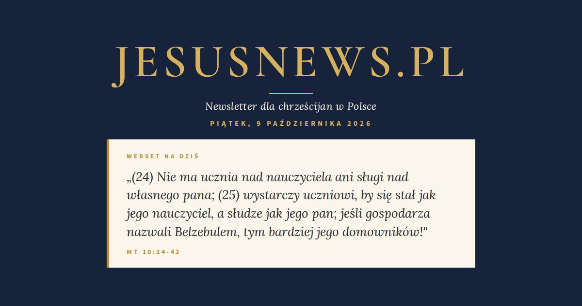 Słowo na dziś — Piątek, 9 października 2026