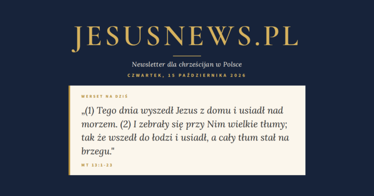 JesusNews.pl — Werset dnia: Mt 13:1-23