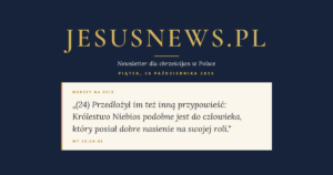 JesusNews.pl — Werset dnia: Mt 13:24-43