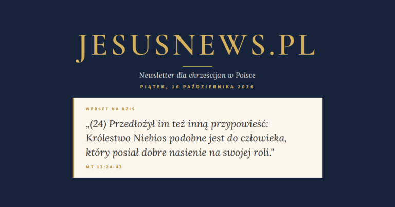 JesusNews.pl — Werset dnia: Mt 13:24-43