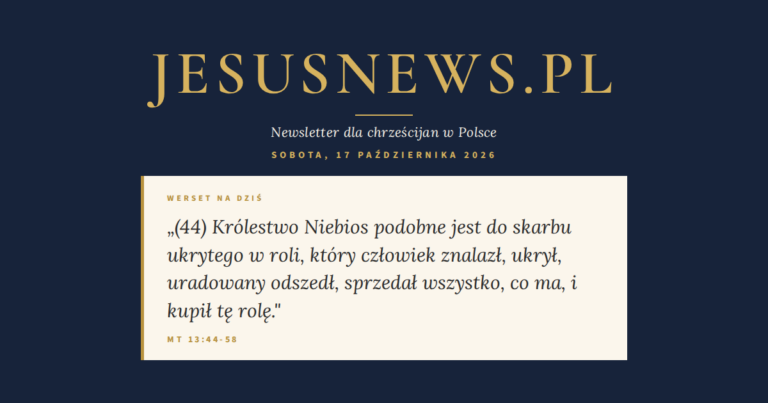 JesusNews.pl — Werset dnia: Mt 13:44-58