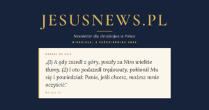 JesusNews.pl — Werset dnia: Mt 8:1-17