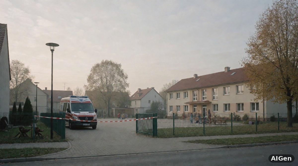 Trzylatek potrącony przez karetkę podczas pokazu w przedszkolu